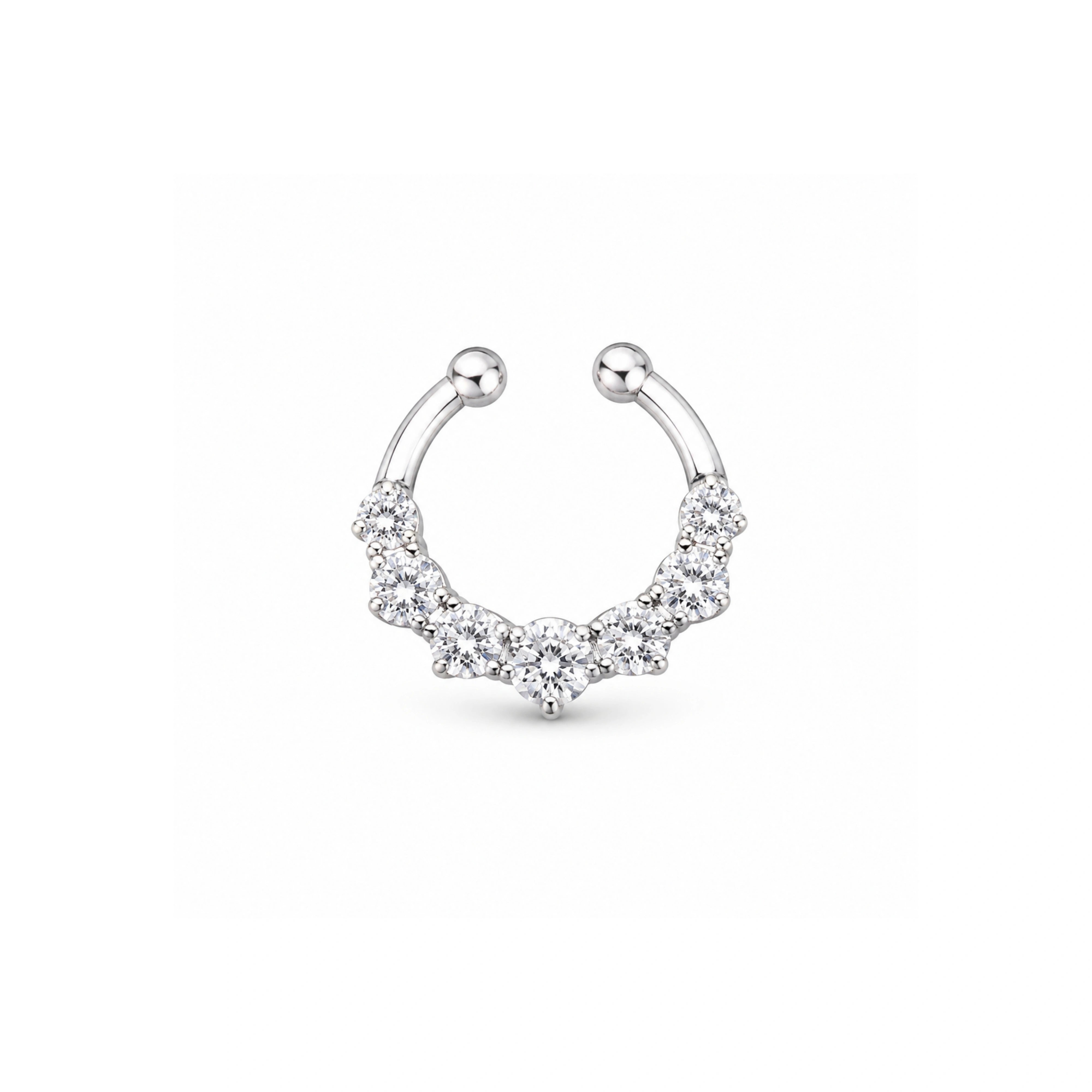 925 Silver Septum Nose Pin