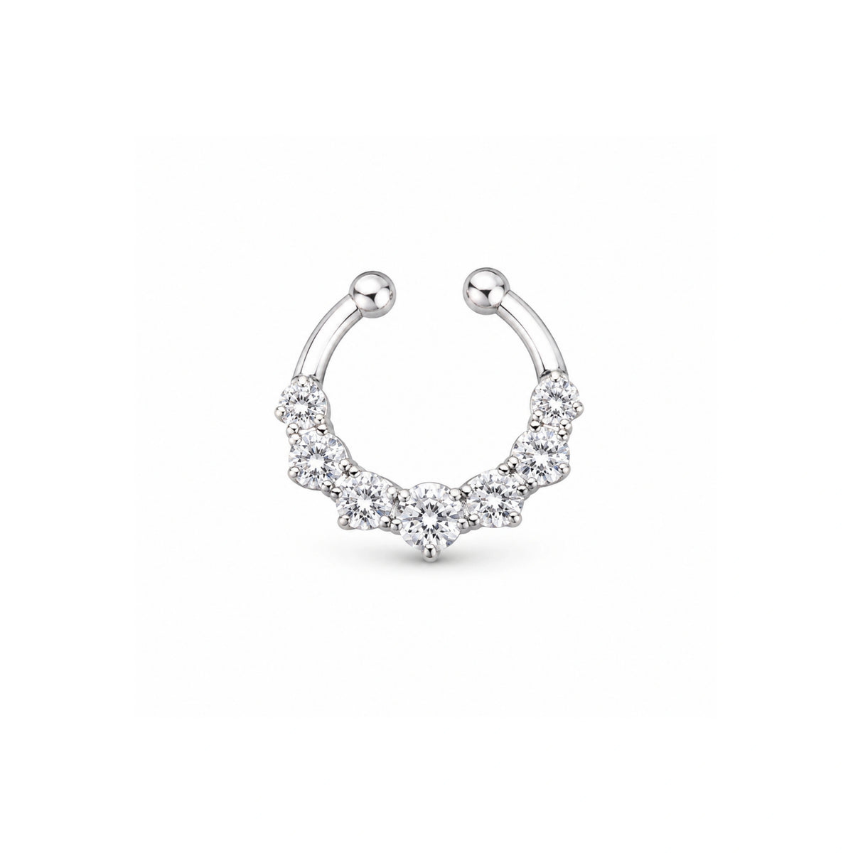 925 Silver Septum Nose Pin