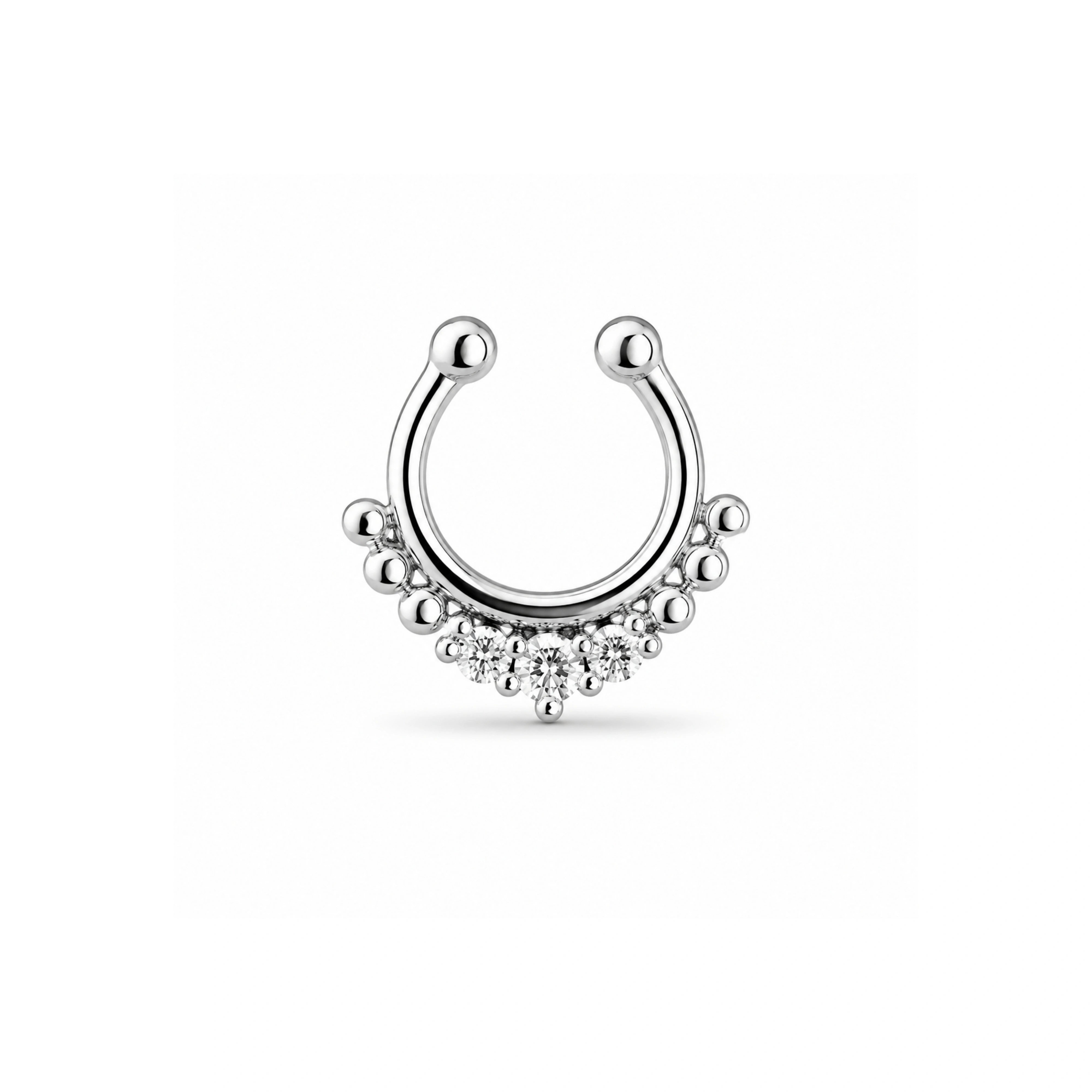 925 Silver Septum Nose Pin