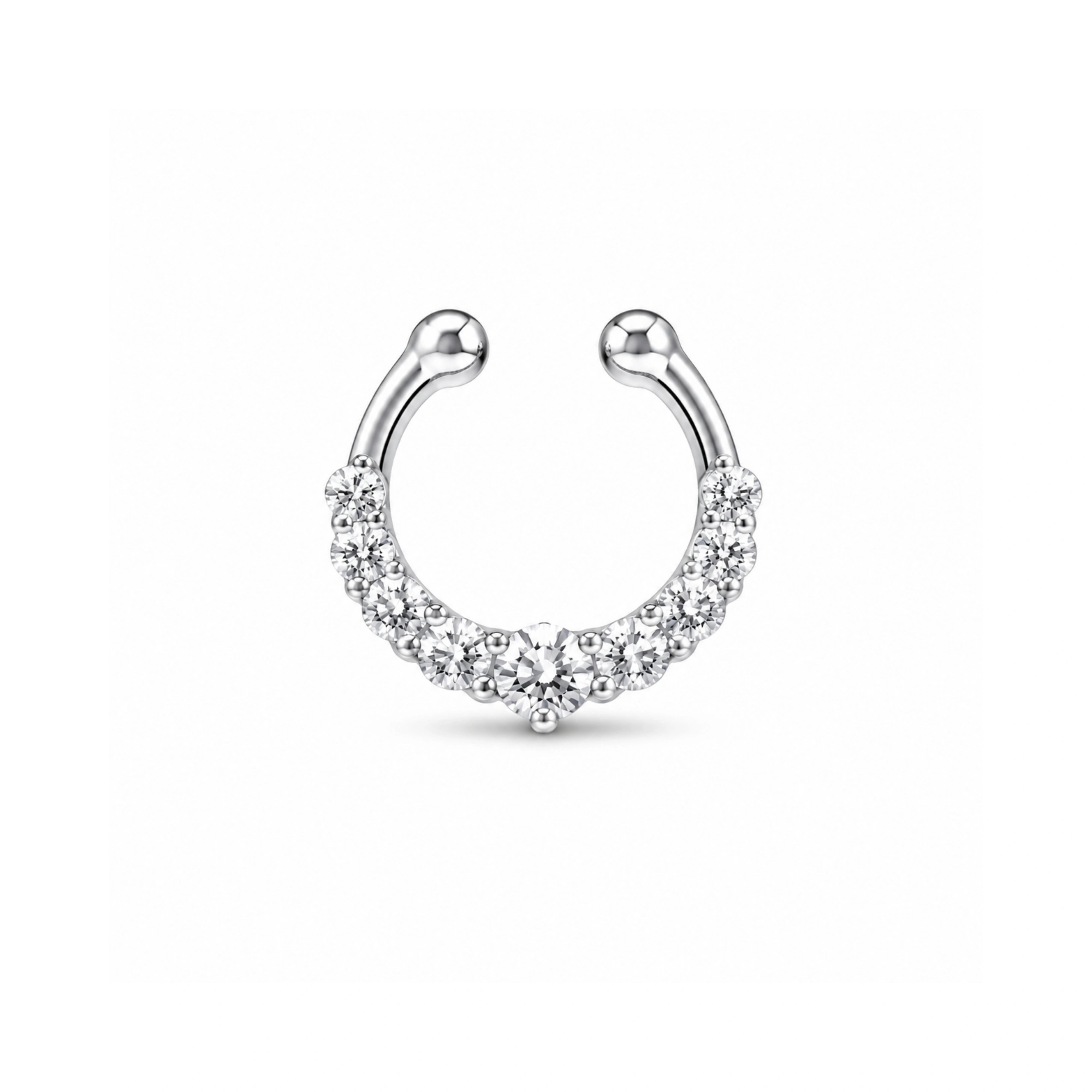 925 Silver Septum Nose Pin
