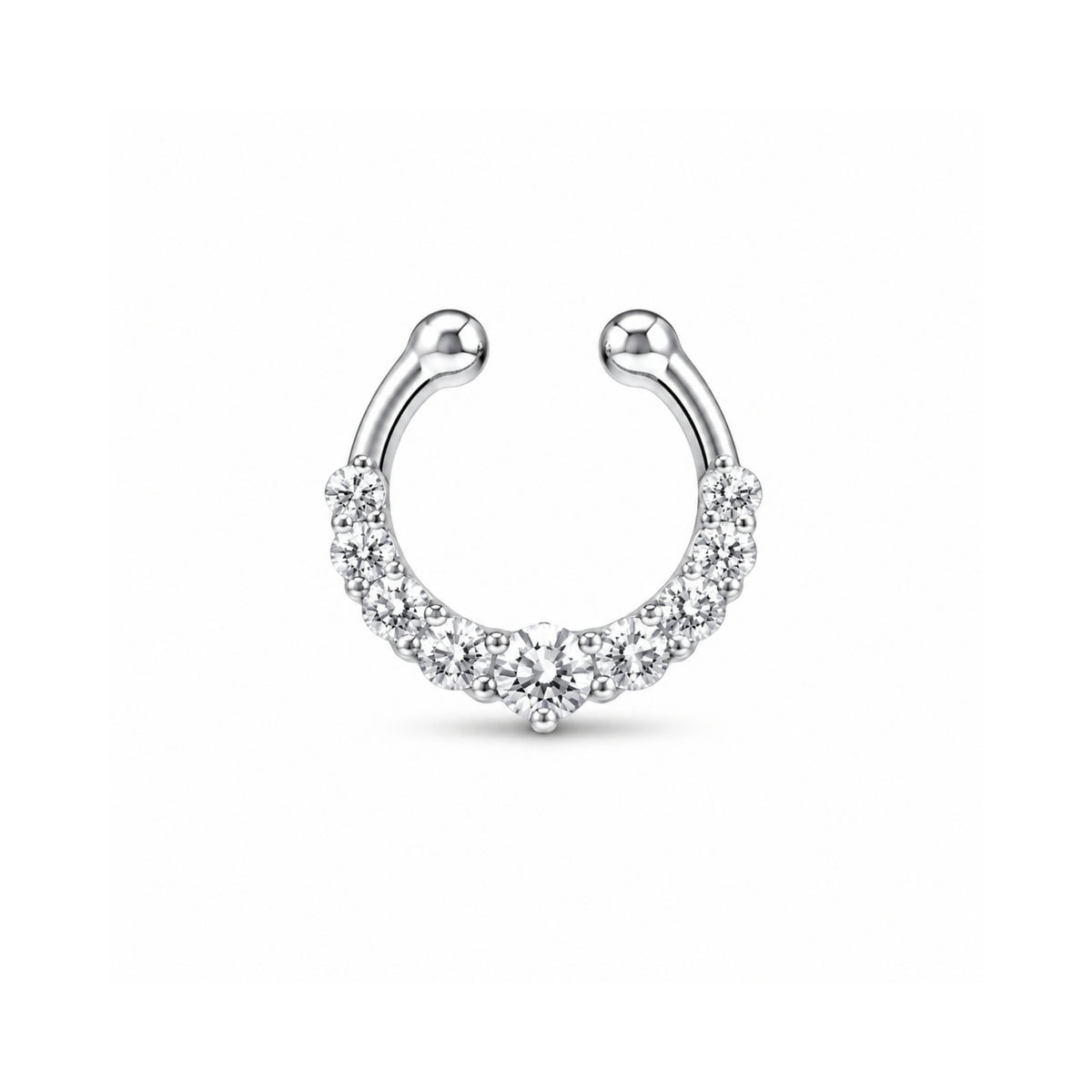 925 Silver Septum Nose Pin