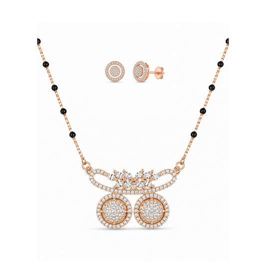 Rose Gold Mangalsutra Set