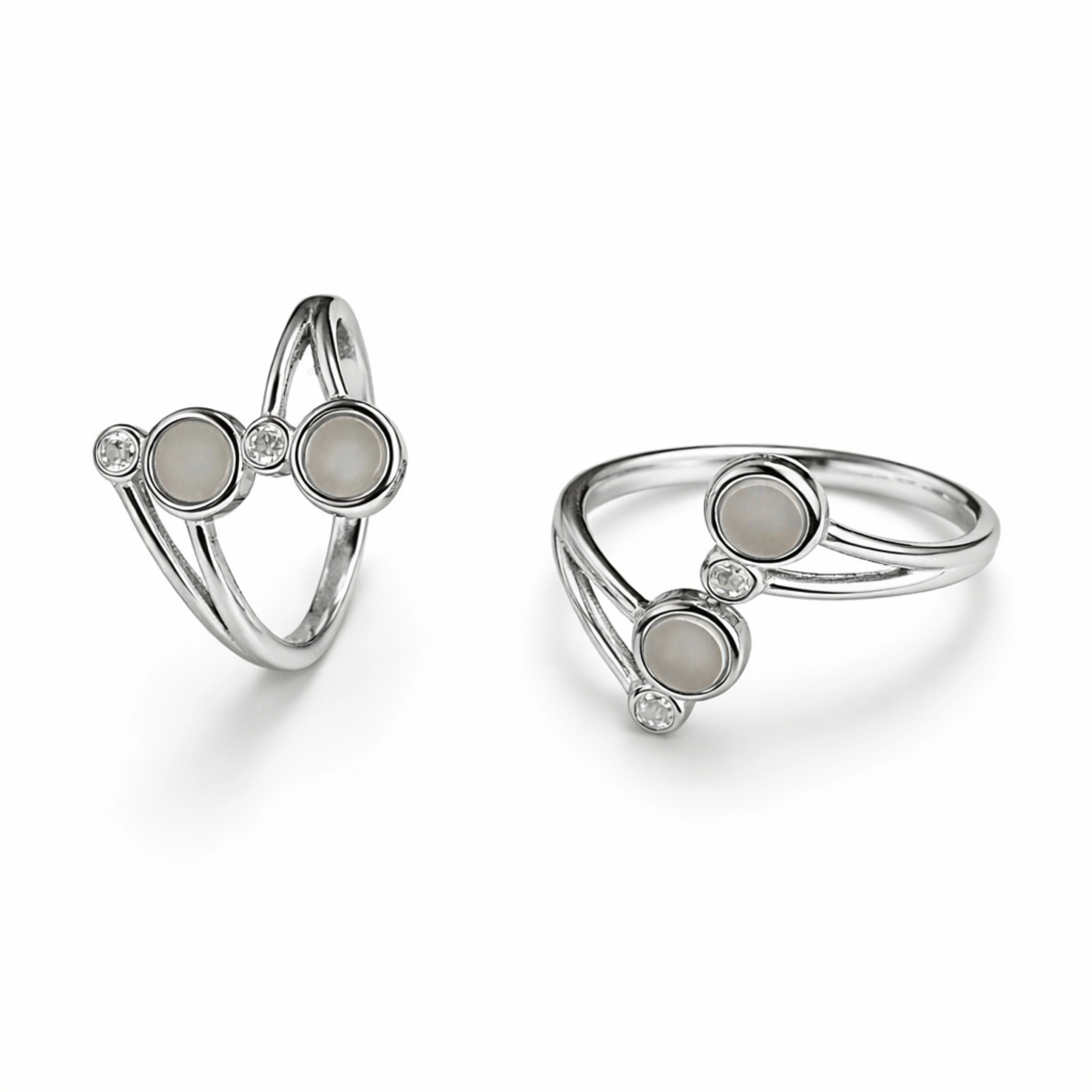 925 Sterling Silver Toe Rings for Women | Adjustable Open Toe Ring with Stone & CZ Design