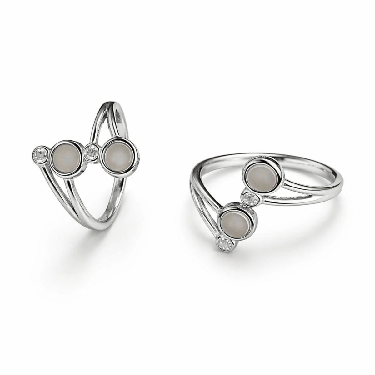 925 Sterling Silver Toe Rings for Women | Adjustable Open Toe Ring with Stone & CZ Design