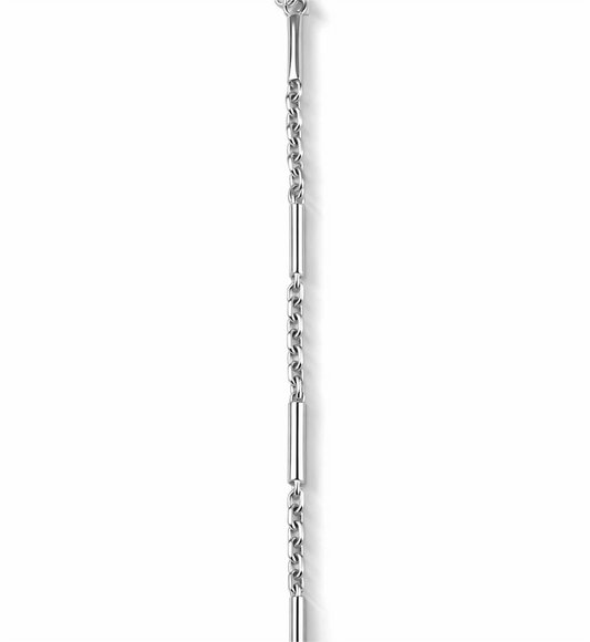 925 Sterling Silver Bar Link Chain Bracelet for Women