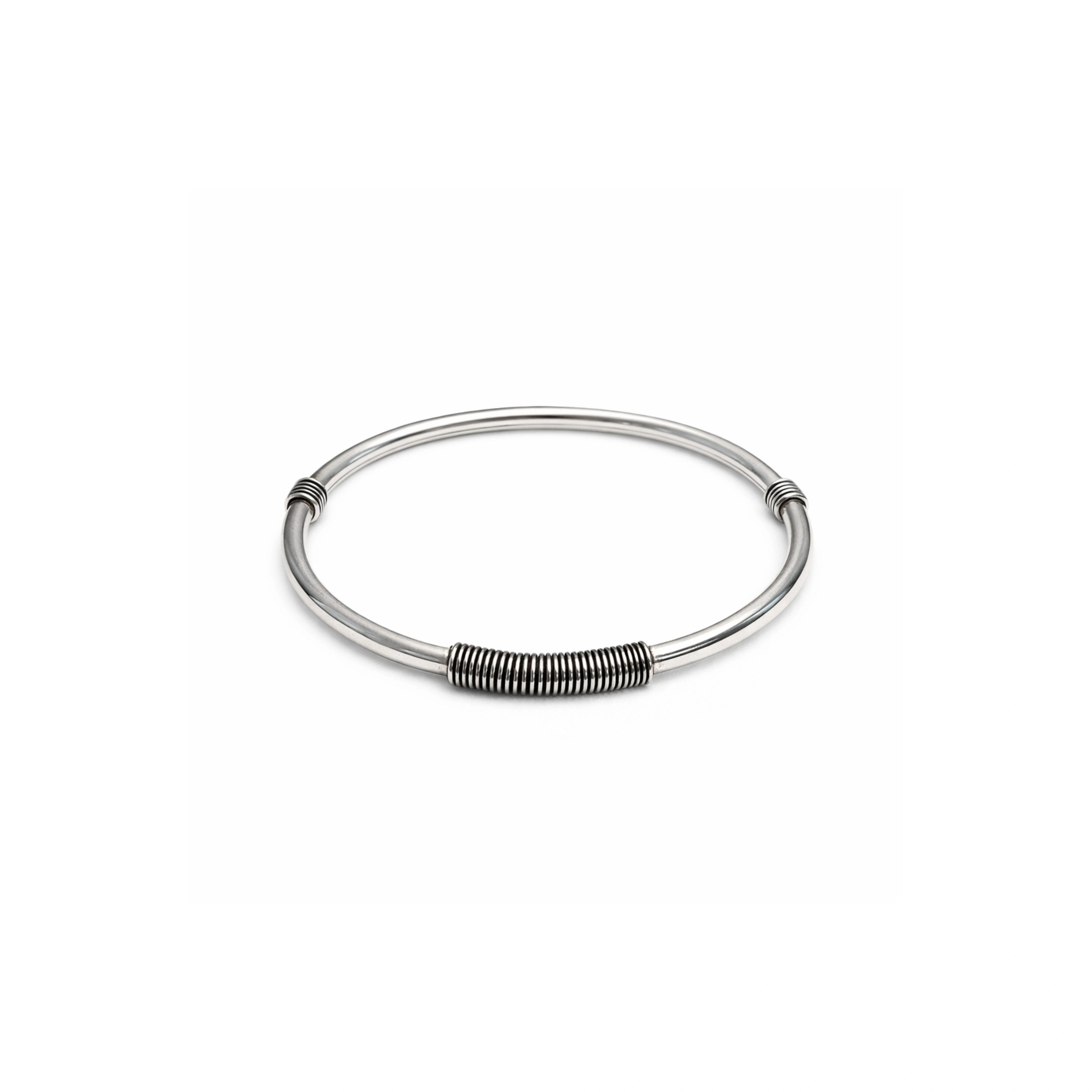 925 Sterling Silver Classic Coil Kada