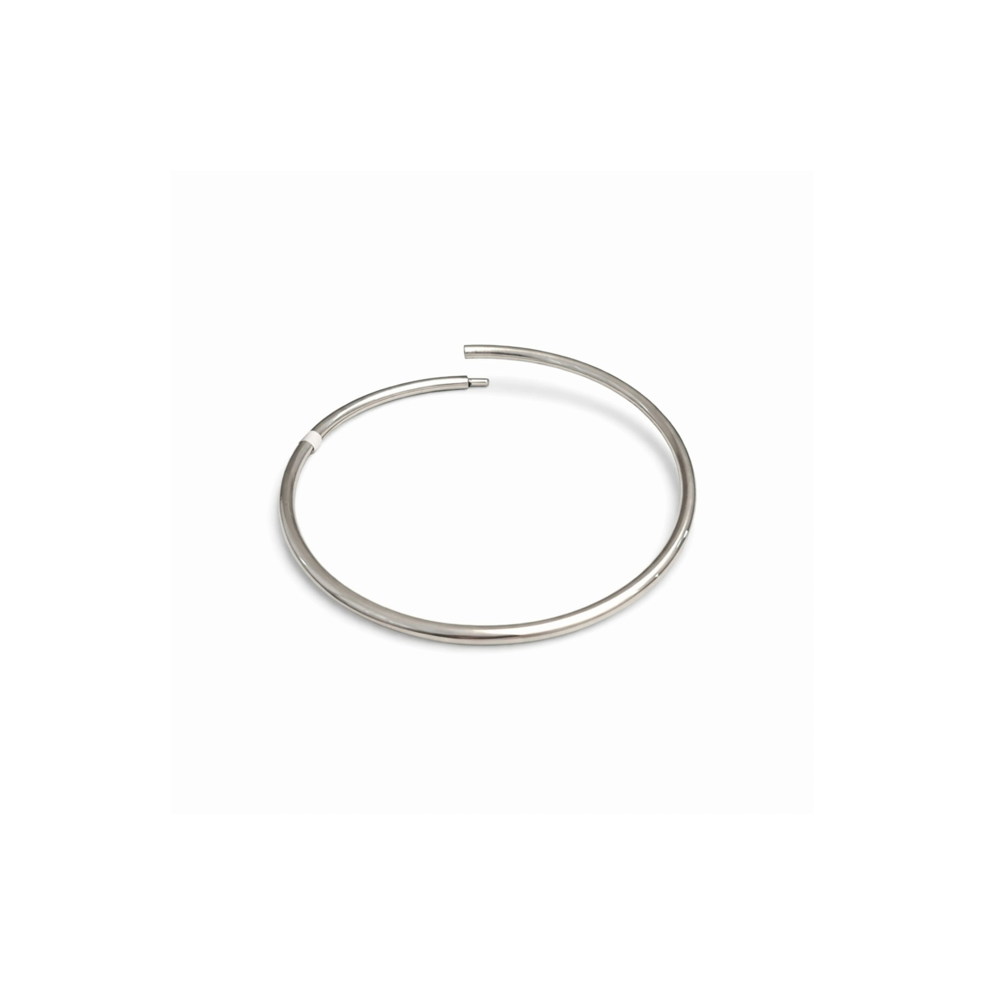 925 Sterling Silver Classic Hoop Bangle Bracelet