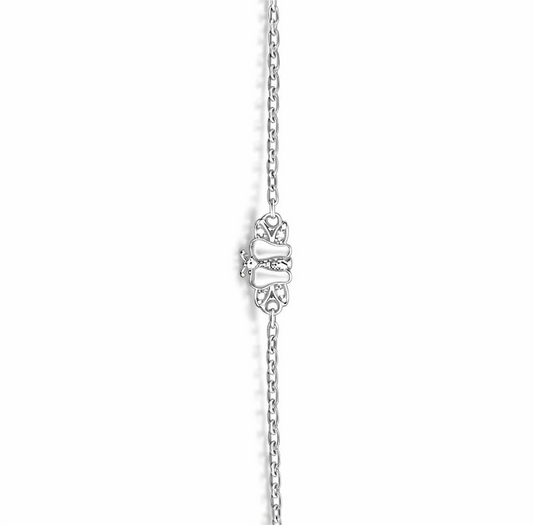 925 Sterling Silver Baby Nazariya Bracelet with Butterfly Charm – Kids Protection Bracelet