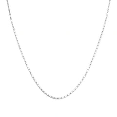 925 Sterling Silver Box Chain Necklace – Classic Square Link Silver Chain