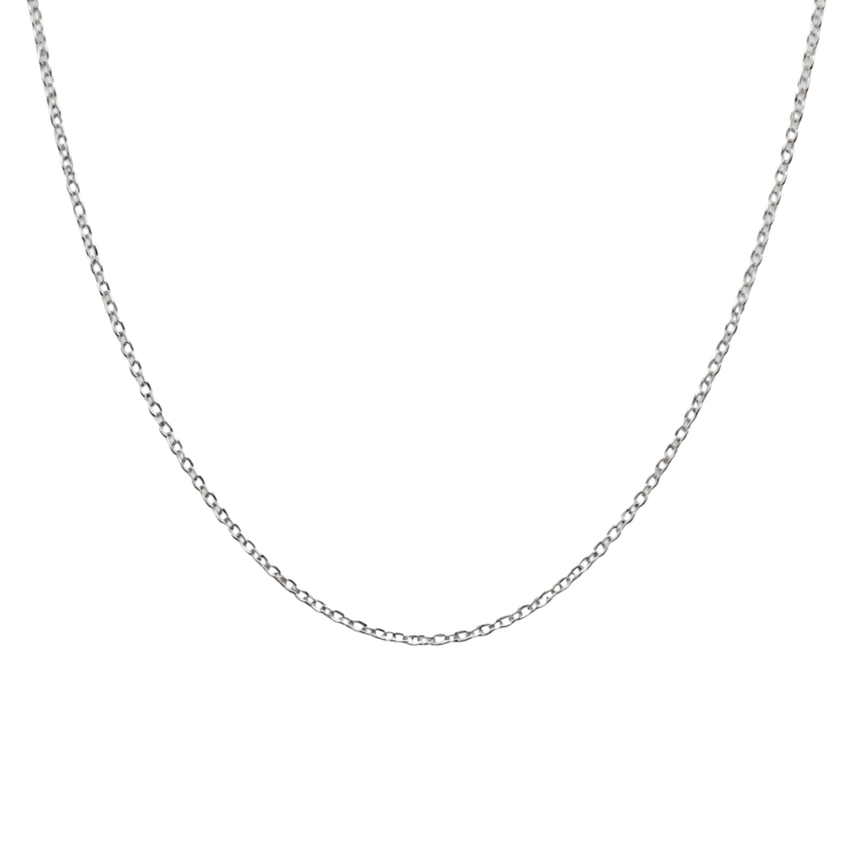 925 Sterling Silver Cable Chain Necklace – Classic Round Link Silver Chain