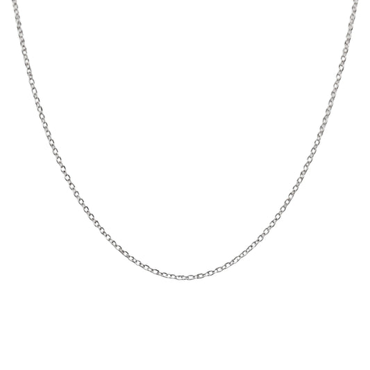 925 Sterling Silver Cable Chain Necklace – Classic Round Link Silver Chain