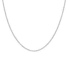 925 Sterling Silver Cable Chain Necklace – Classic Round Link Silver Chain