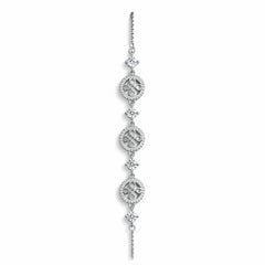 925 Sterling Silver Infinity Clover Bracelet | Zircon Charm Bracelet