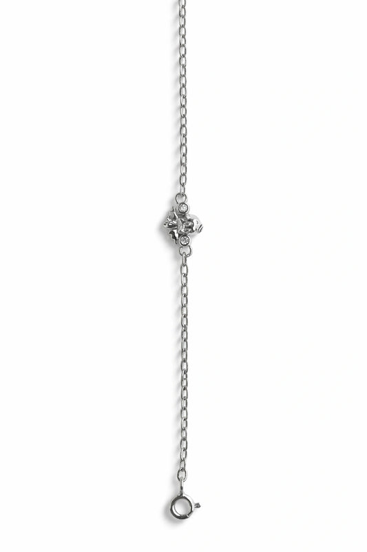 925 Sterling Silver Elephant Charm Bracelet with Crystal Accents for Women