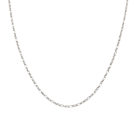 925 Sterling Silver Figaro Chain Necklace – Classic Italian Link Silver Chain