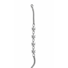 925 Sterling Silver Butterfly Bracelet | Zircon Link Chain Bracelet