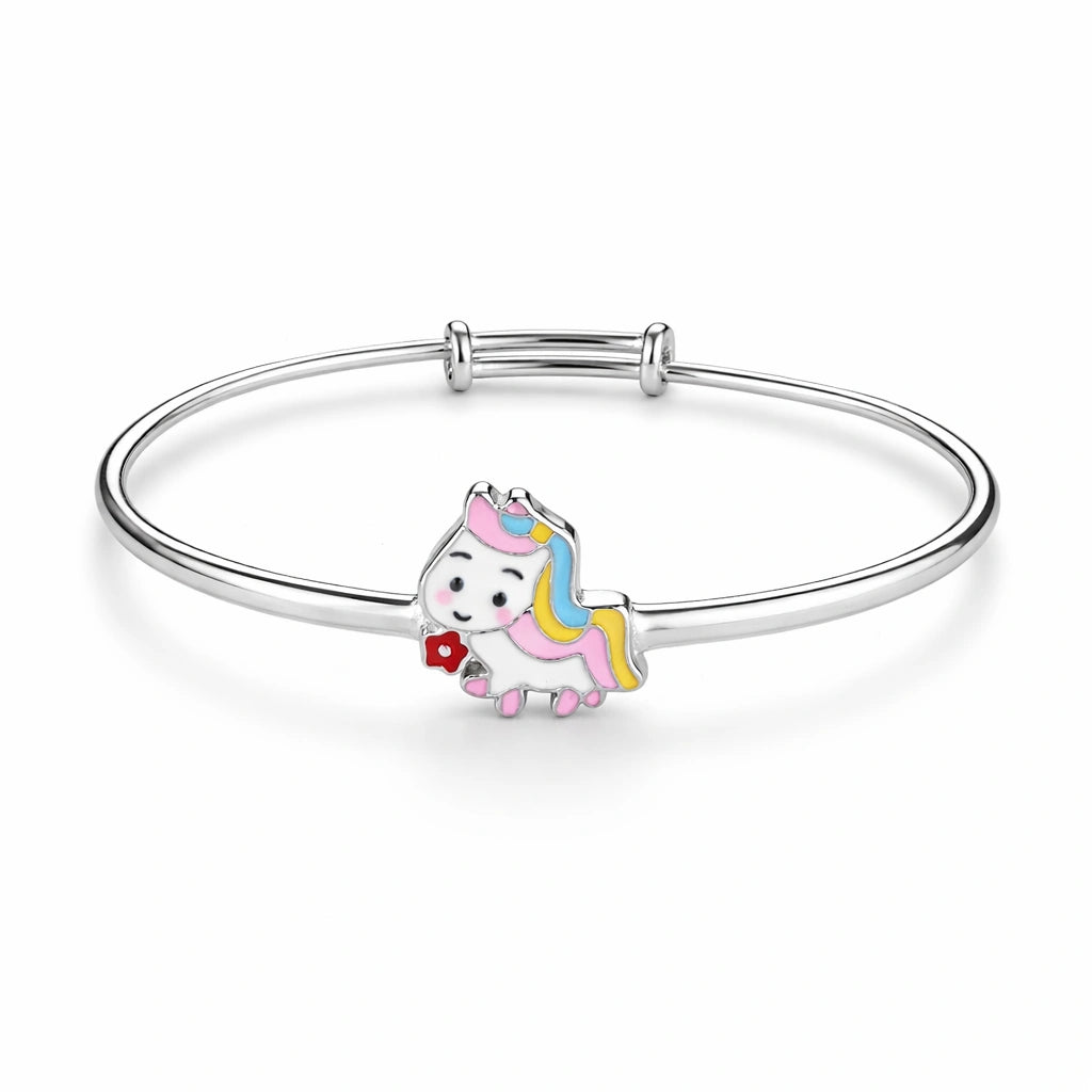 925 Sterling Silver Kids Unicorn Kadali Bracelet