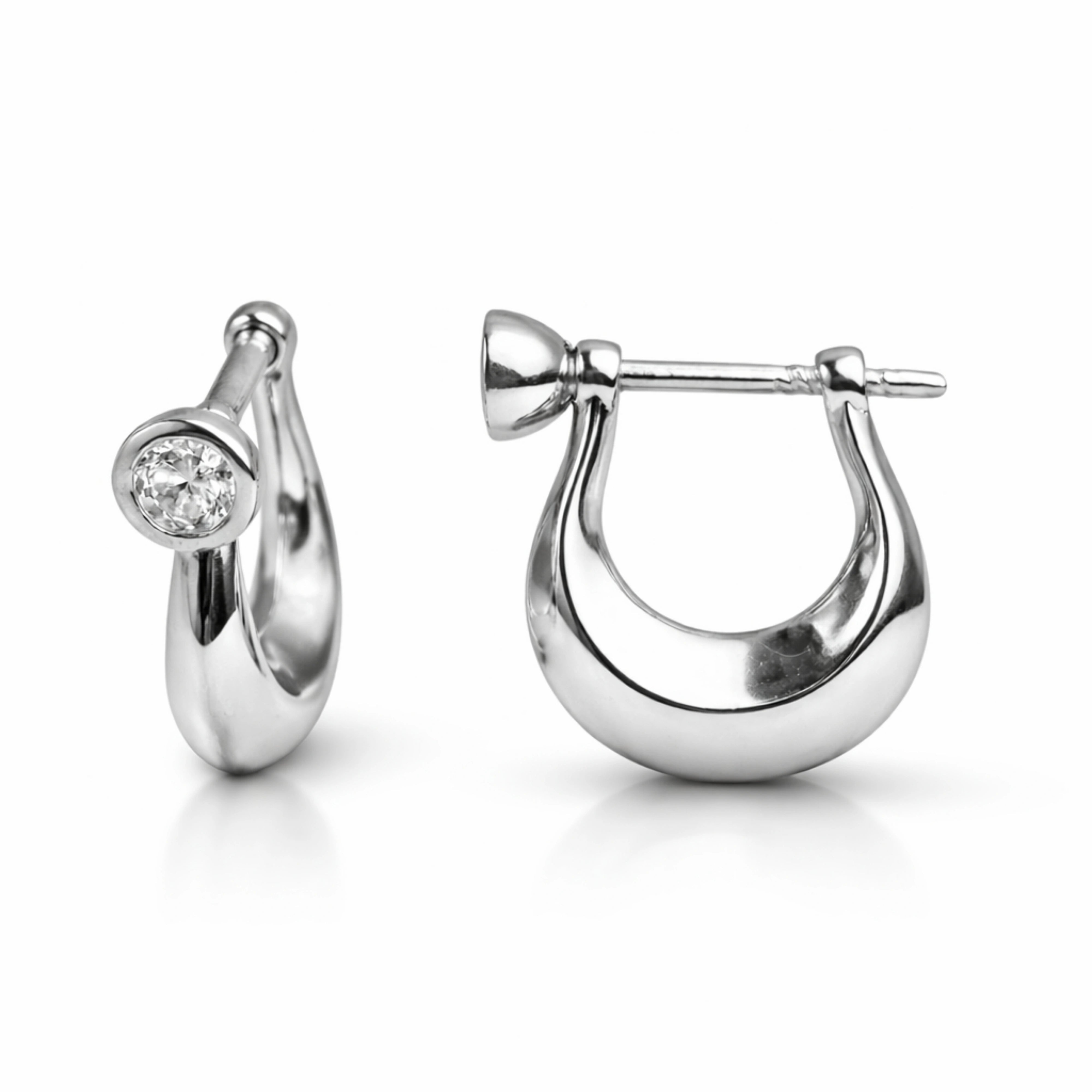 925 Silver Bali Hoop | Minimal Men’s Huggie Earrings