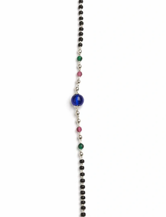 925 Sterling Silver Multicolor Stone Nazariya Bracelet